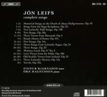 Jon Leifs (1899-1968): Sämtliche Lieder, CD
