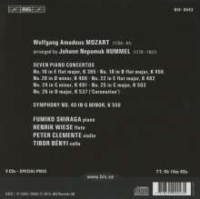 Wolfgang Amadeus Mozart (1756-1791): Klavierkonzerte Nr.10,18,20,22,24,25,26 für Klavier,Flöte,Violine,Cello, 4 CDs