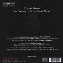 Edvard Grieg (1843-1907): Sämtliche Orchesterwerke, 8 CDs