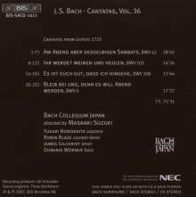 Johann Sebastian Bach (1685-1750): Kantaten Vol.36 (BIS-Edition), Super Audio CD