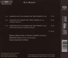 Wolfgang Amadeus Mozart (1756-1791): Konzerte für 3 &amp; 2 Klaviere &amp; Orchester KV 242 &amp; 365, Super Audio CD