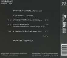 Wilhelm Stenhammar (1871-1927): Streichquartette Vol.1, Super Audio CD