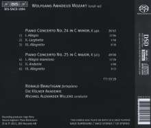 Wolfgang Amadeus Mozart (1756-1791): Klavierkonzerte Nr.24 &amp; 25, Super Audio CD