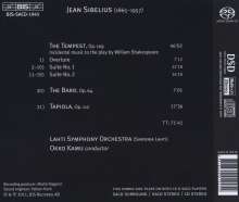 Jean Sibelius (1865-1957): The Tempest op.109, Super Audio CD