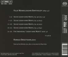 Felix Mendelssohn Bartholdy (1809-1847): Lieder ohne Worte (Ausz.), Super Audio CD