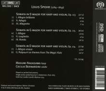 Louis Spohr (1784-1859): Sonaten für Violine &amp; Harfe opp.113-115, Super Audio CD