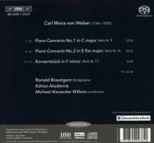 Carl Maria von Weber (1786-1826): Klavierkonzerte Nr.1 &amp; 2, Super Audio CD