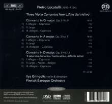 Pietro Locatelli (1695-1764): Violinkonzerte op.3 Nr.9,11,12, Super Audio CD