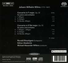 Johann Wilhelm Wilms (1772-1847): Klavierkonzerte Vol. 2, Super Audio CD