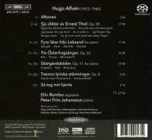 Hugo Alfven (1872-1960): Lieder &amp; Klavierwerke, Super Audio CD