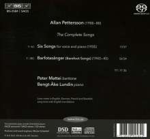 Allan Pettersson (1911-1980): 24 Klavierlieder "Barfußlieder", Super Audio CD