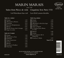 Marin Marais (1656-1728): Pieces de Viole Buch 5 (1725) (Auszüge), CD
