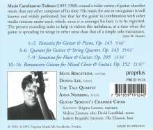 Mario Castelnuovo-Tedesco (1895-1968): Gitarrenquintett op.143, CD