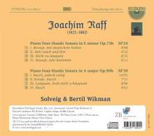 Joachim Raff (1822-1882): Sonaten für Klavier 4-händig e-moll op. 73b &amp; A-Dur op. 90b, CD