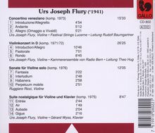 Urs Joseph Flury (geb. 1941): Violinkonzert in D, CD