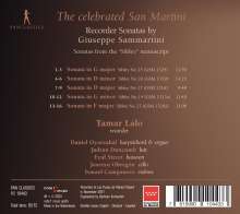 Giuseppe Sammartini (1695-1750): Sonaten für Blockflöte &amp; Bc, CD