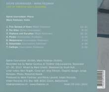 Sylvie Courvoisier &amp; Mark Feldman: Live At Theatre Vidy Lausanne 2012, CD