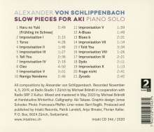 Alexander von Schlippenbach (geb. 1938): Slow Pieces For Aki, CD