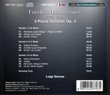 Friedrich Kalkbrenner (1785-1849): Klaviersonaten op.4 Nr.1-3, CD
