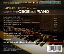 Napoleon Coste (1806-1883): Werke für Oboe &amp; Klavier, CD