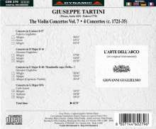 Giuseppe Tartini (1692-1770): Violinkonzerte Vol.7, CD