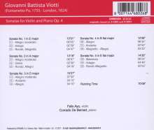 Giovanni Battista Viotti (1755-1824): Sonaten für Violine &amp; Klavier Nr.1-5, CD