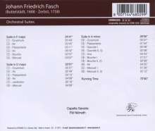 Johann Friedrich Fasch (1688-1758): Ouvertüren (Suiten) D-Dur,F-Dur,a-moll, CD