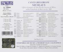 Canti Gregoriani di San Nicola (Bari, 13.Jh.), CD
