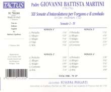 Giovanni Battista Martini (1706-1784): Cembalosonaten Nr.1-4, CD