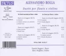Alessandro Rolla (1757-1841): Duetti concertanti Nr.1-3 für Flöte &amp; Violine, CD