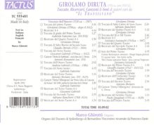Girolamo Diruta (1560-1630): Orgelwerke, CD