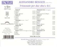 Alessandro Besozzi (1702-1793): Triosonaten für 2 Oboen &amp; Bc, CD