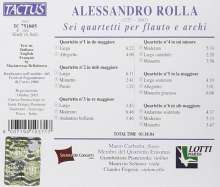 Alessandro Rolla (1757-1841): Flötenquartette Nr.1-6, CD