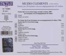 Muzio Clementi (1752-1832): Sonate per fortepiano con accompagnamento di violino, CD