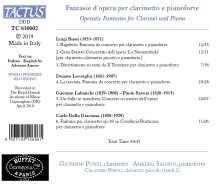 Giovanni Punzi &amp; Amedeo Salvato - Fantasie d'opera per calrinetto e pianoforte, CD