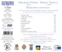 Maurizio Dones (geb. 1954): Requiem in Memoriam für Soli,Chöre,Orchester,Orgel,Glocken, 1 CD und 1 DVD