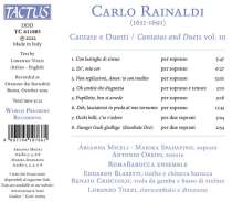 Carlo Rainaldi (1611-1691): Kantaten &amp; Duette Vol.3, CD