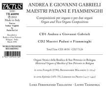 Luigi Ferdinando Tagliavini &amp; Liuwe Tamminga, 2 CDs