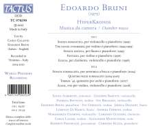 Edoardo Bruni (geb. 1975): Kammermusik "HyperKronos", 2 CDs