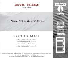 Morton Feldman (1926-1987): Piano, Violin, Viola, Cello, CD