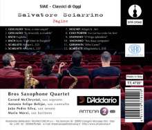 Salvatore Sciarrino (geb. 1947): Pagine für Saxophonquartett, CD