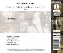Carlo Alessandro Landini (geb. 1954): Changes für Streichquartett, CD