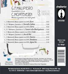 Quartetto Sincronie - Malipiero &amp; Monteverdi, CD