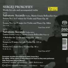 Serge Prokofieff (1891-1953): Sonaten für Violine &amp; Klavier Nr. 1 &amp; 2, 2 Super Audio CDs