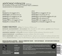 Antonio Vivaldi (1678-1741): Sonaten für Violine &amp; Bc, 2 CDs