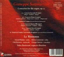 Giuseppe Sammartini (1695-1750): Orgelkonzerte op.9 Nr.1-4 (London 1754), CD