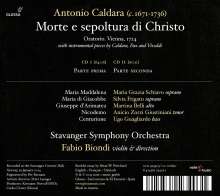 Antonio Caldara (1671-1736): Morte e Sepoltura di Christo (Oratorium, Wien 1724), 2 CDs