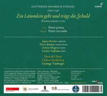 Gottfried Heinrich Stölzel (1690-1749): Passions-Oratorium "Ein Lämmlein geht und trägt die Schuld" (1731), CD