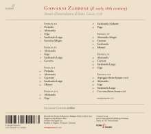 Giovanni Zamboni (1664-1721): Sonate d'Intavolatura di Leuto Nr.1-4, 6, 7, 9, CD