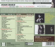 Joan Baez: Joan Baez / Joan Baez Vol.2 &amp; In Concert, 2 CDs